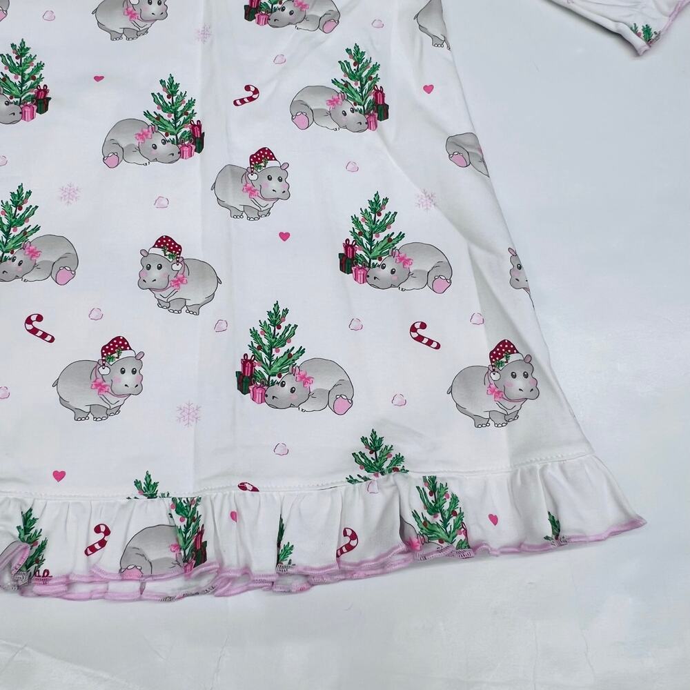 NWT La Luna Size 6 Hippo PJ Gown - Picture 3 of 4